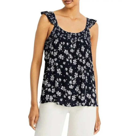 Bila NWT’s Women’s Floral print ruffle tank. Size large - Picture 3 of 8